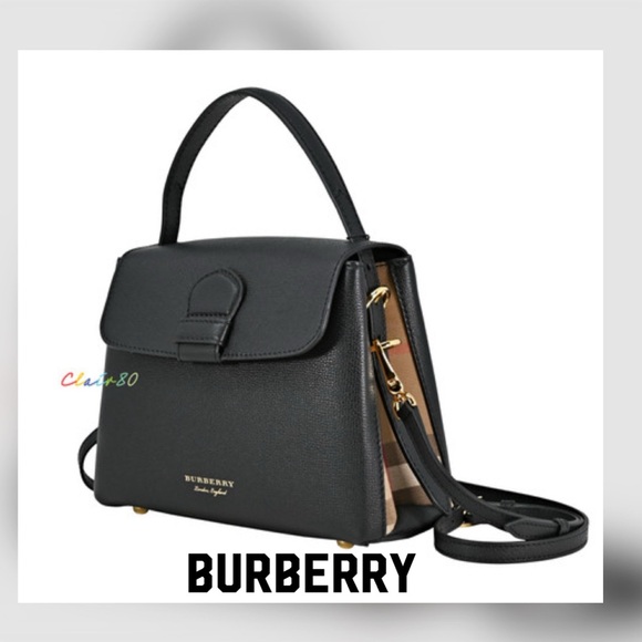 Burberry Handbags - Burberry Derby leather/house/check satchel